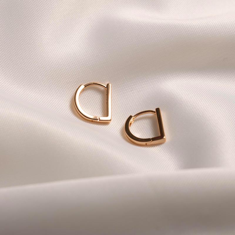 گوشواره حلقه ای صاف کد 1004