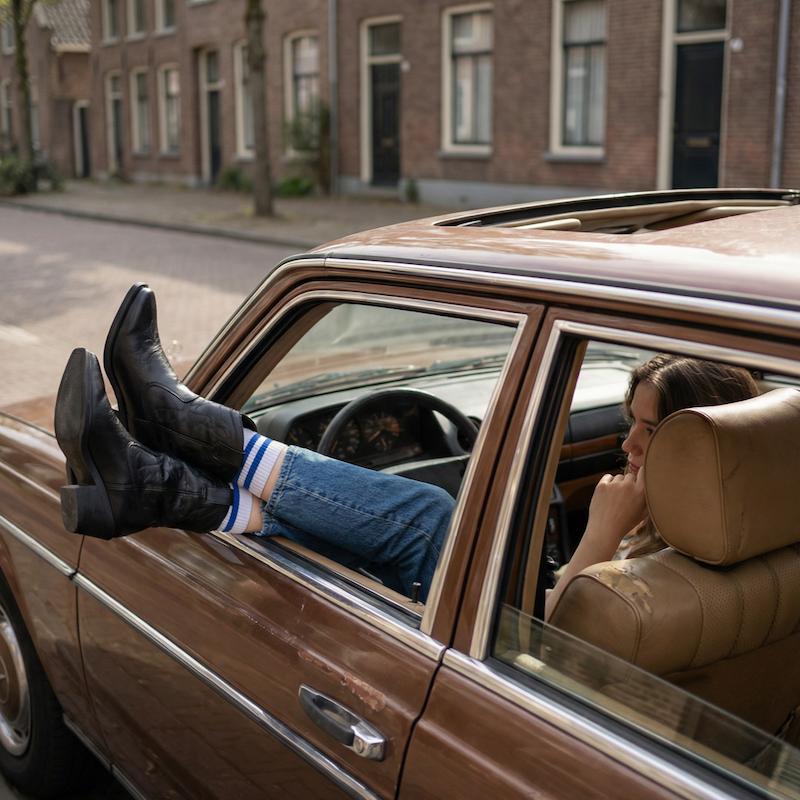 نیم‌بوت کابوی چرم | Cowboy Leather Ankle Boots