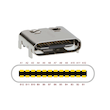 (میکرو جک) سوکت مادگی USB Type-C روبردی {عمده}