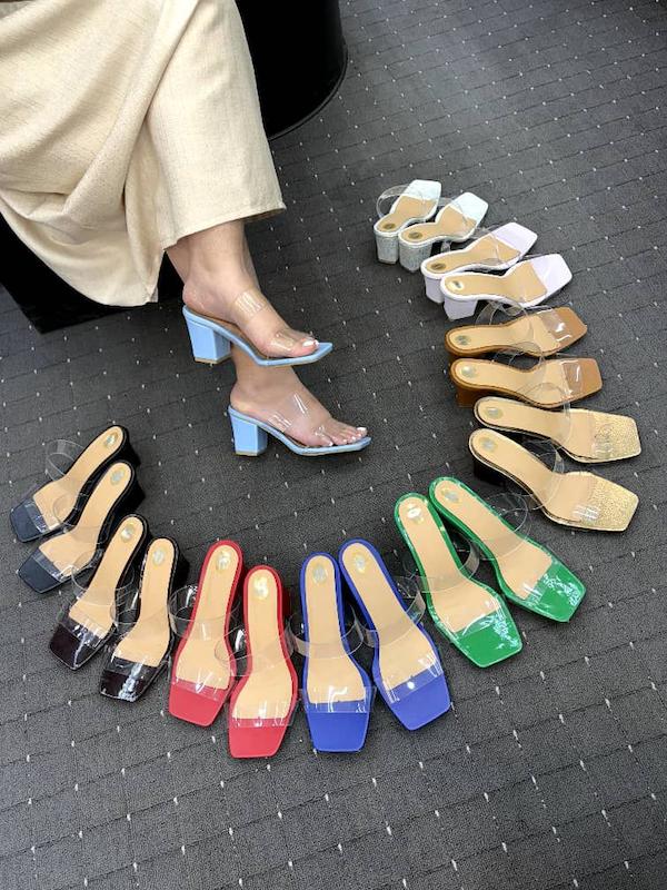 صندل طلقی پاشنه روکش کد ۱۰۷
