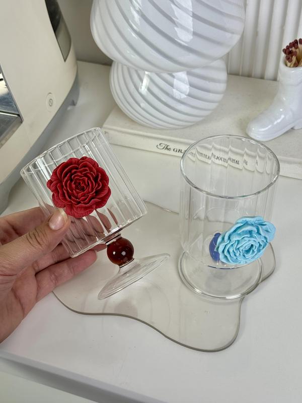 لیوان پیرکس وارداتی پروانه ای جدید