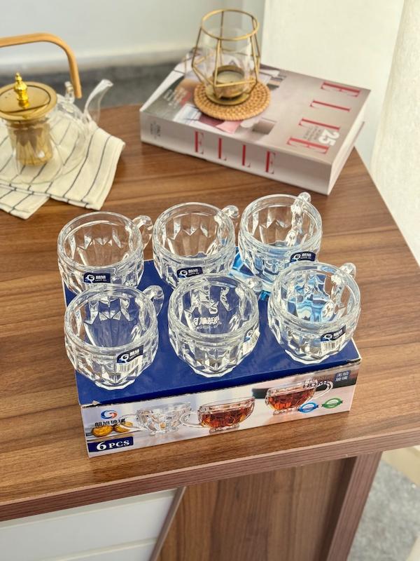 ست فنجون چایخوری بلوری وارداتی