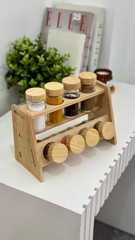 استند ادویه و ‌‌جاادویه چوبی مکارتی وارداتی