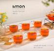 فنجون شیشه ای دسته دار ۲۸۵ سی سی لیمون