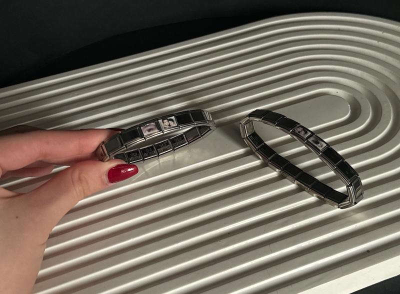 دستبند چارم با حکاکی رزین