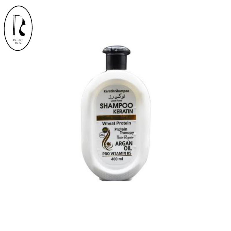 شامپو حاوی کراتین هیدرولیز شده مخصوص موهای رنگ شده و آسیب دیده لوکسی رز Luxy Rose