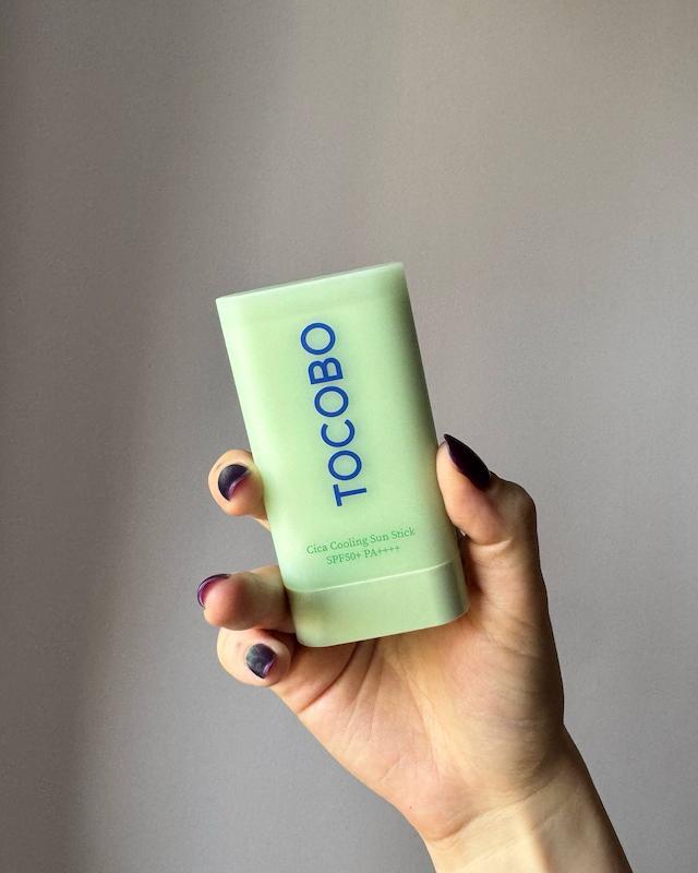 ضدآفتاب توکوبو مدل استیکی خنک کننده و سیکا با SPF 50 حجم 50 میلی لیتر Tocobo Cica Cooling Sun Stick 50 ml