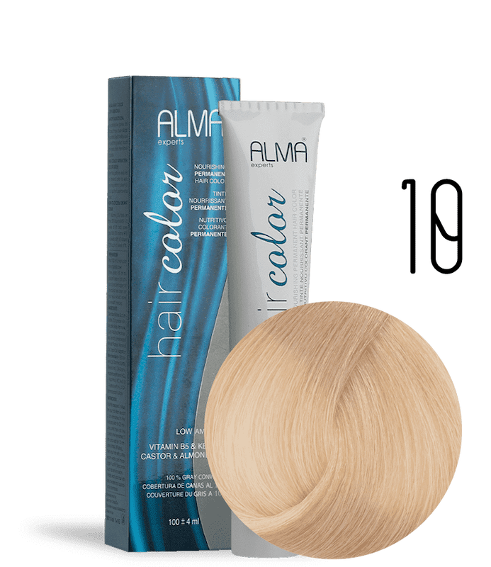 رنگ مو آلما شماره 10 بلوند پلاتینه حجم ۱۰۰میل