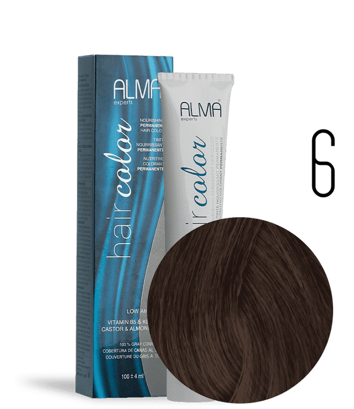 رنگ مو آلما شماره 6 بلوند تیره حجم ۱۰۰میل