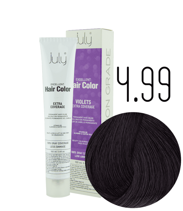 رنگ مو جولای سری شرابی VIOLET