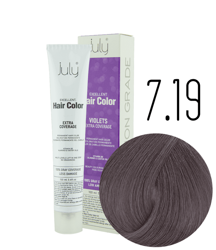 رنگ مو جولای سری دودی بنفشVIOLET SMOKY