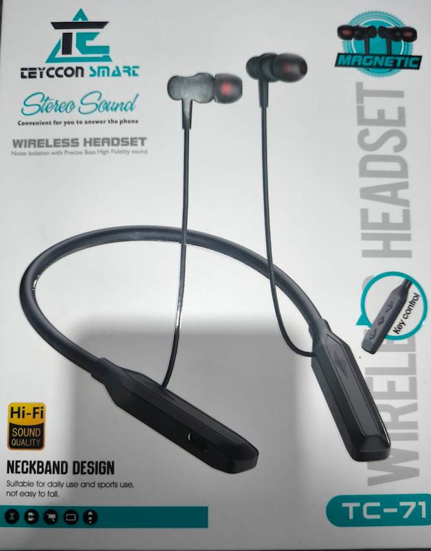 هدست بلوتوثی گردنی Keycon Smart مدل TC‑71 | مگنتی، شارژدهی بالا