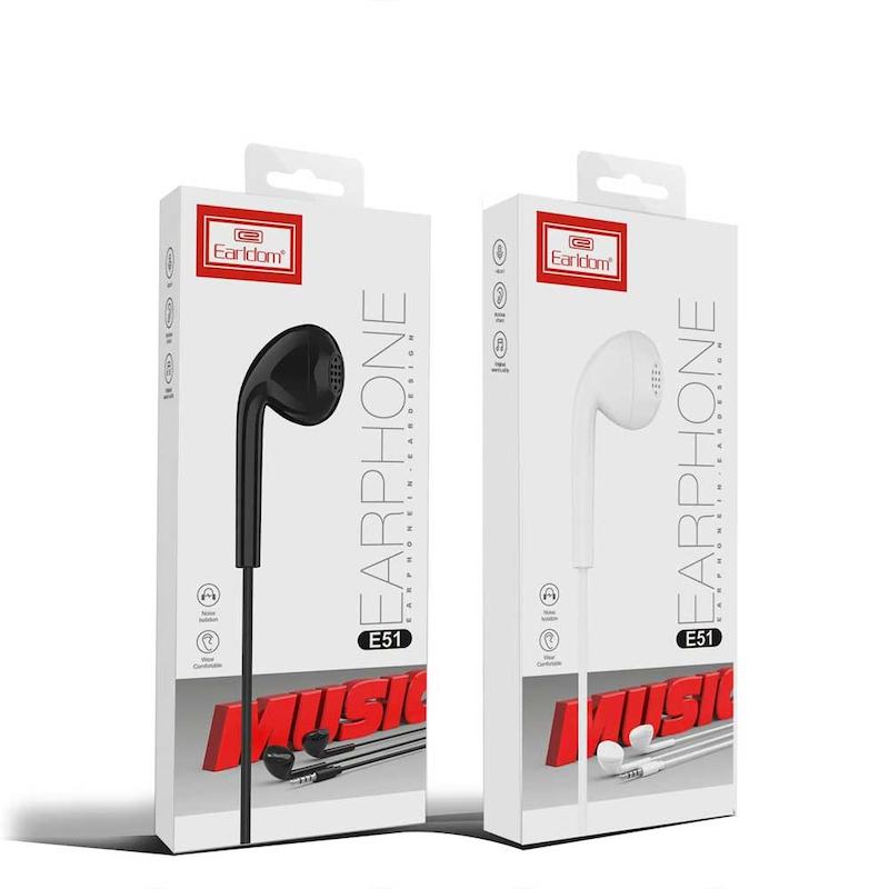 هندزفری سیمی ارلدام Earldom ET-E51 با میکروفون – In-Ear اصل