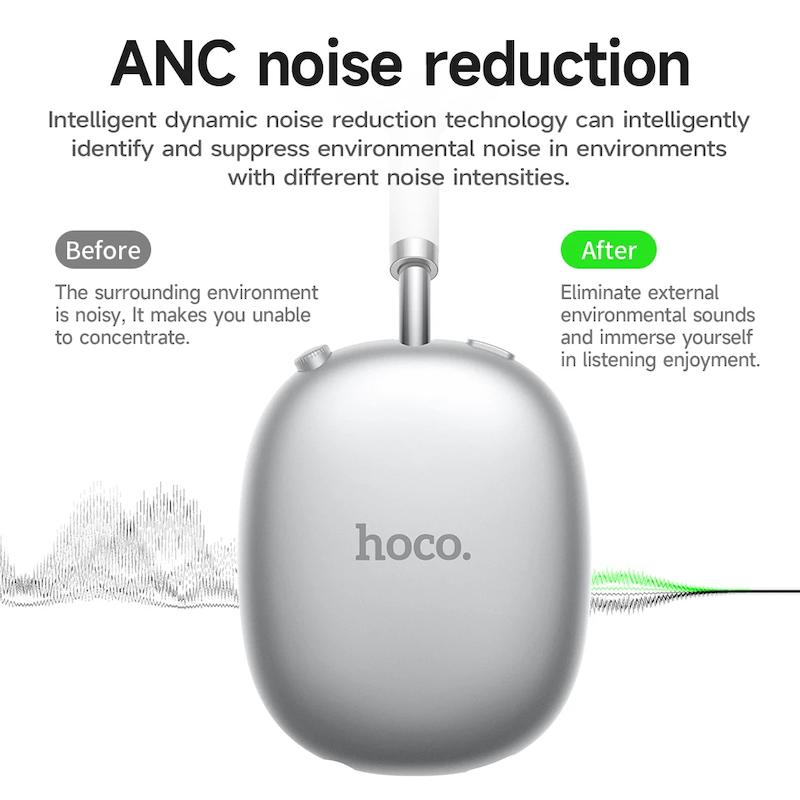 هدفون بلوتوثی با قابلیت اتصال رم و 90h پخش مدل Hoco W55 (نسخه اورجینال وارداتی)