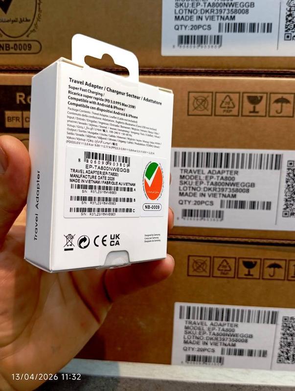  شارژر 25W سامسونگ اصل ویتنام | فست شارژ اصلی Samsung