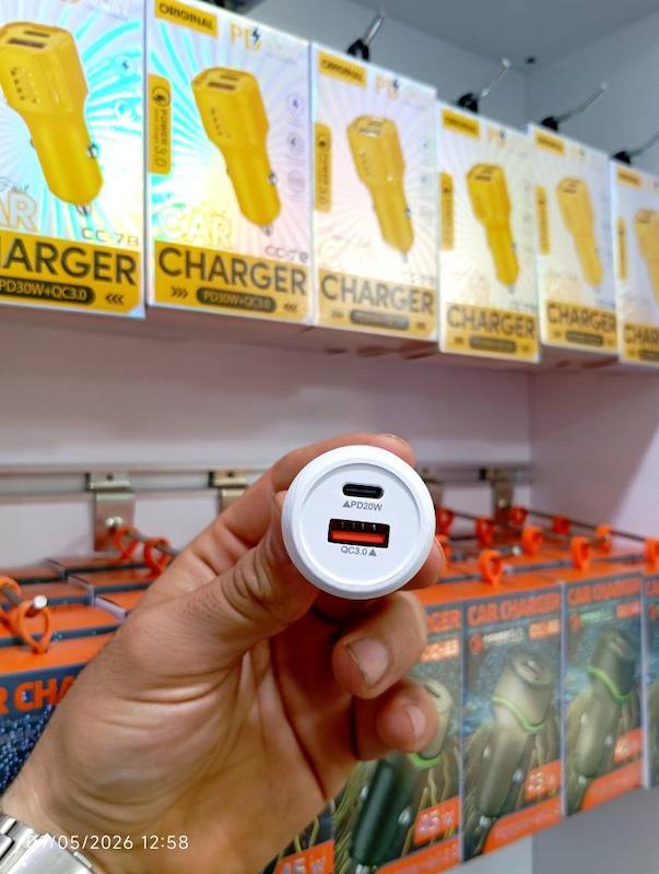خرید شارژر فندکی ماشین CC_83 | پورت PD و USB