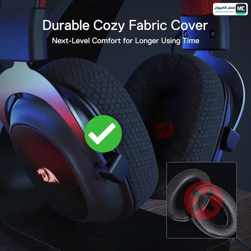 هدست گیمینگ باسیم ردراگون مدل ZEUS X H510-RGB MS