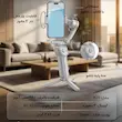 گیمبال و لرزشگیر مدل K24 با هد سه‌محوره، با تحمل وزن 0.5 کیلوگرم، سازگار با موبایل‌های 55 تا 90 میلی‌متری، چرخش 40 درجه، کلید اسکرول، ردیابی چهره از طریق اپلیکیشن، باتری لیتیومی قابل شارژ، نورپردازی 9 حالته و پشتیبانی از Bluetooth و USB Type-C