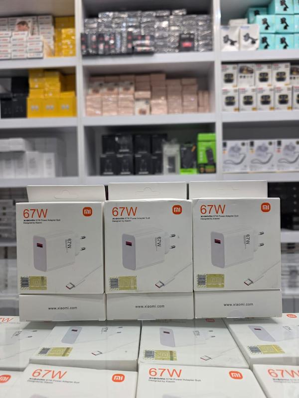 شارژر 67 وات شیاومی فست شارژ همراه کابل شارژ تایپ سی 