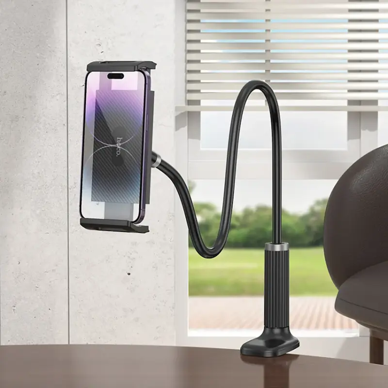 پایه گوشی موبایل و تبلت هوکو HOCO مدل HD10 مناسب لبه میز و تخت