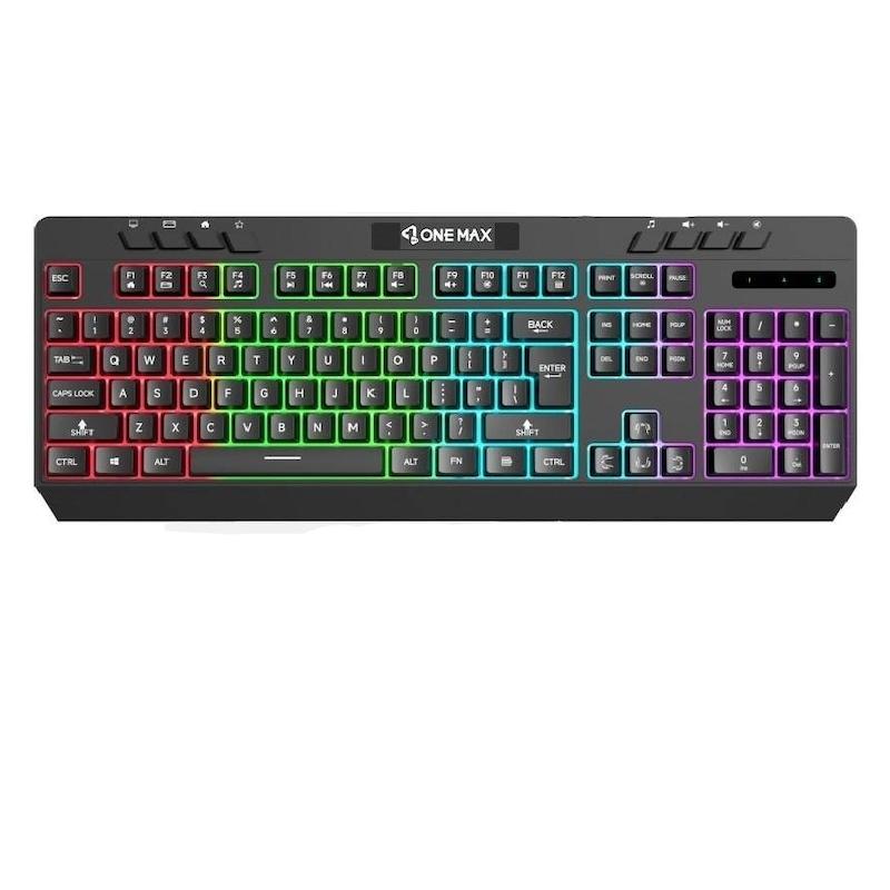 کیبورد باسیم گیمینگ وان مکس مدل OM-G5800E | نورپردازی RGB Gaming