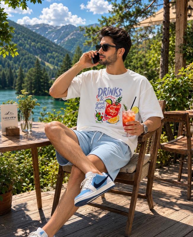 تیشرت نخ پنبه drinks