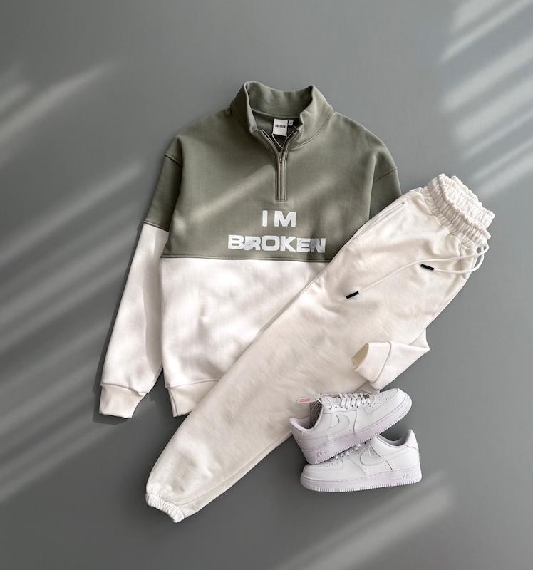 دورس نیم زیپ دورنگ I am broken