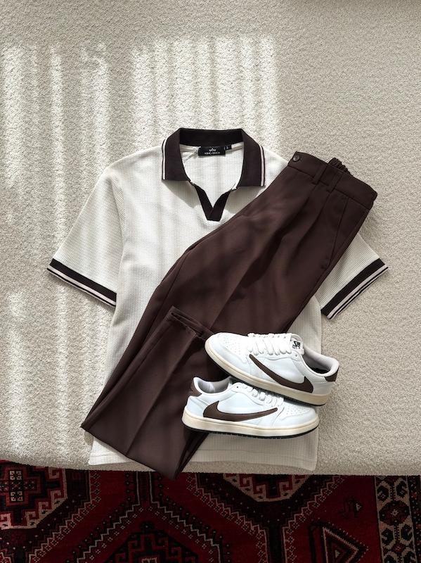 تیشرت یقه شکاری