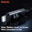 کابل شارژ سریع لایتنینگ 3 آمپر مک دودو مدل MCDODO CA-5000 نمایشگر دیجیتال 1.2متر