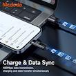 کابل شارژ سریع لایتنینگ 3 آمپر مک دودو مدل MCDODO CA-5000 نمایشگر دیجیتال 1.2متر