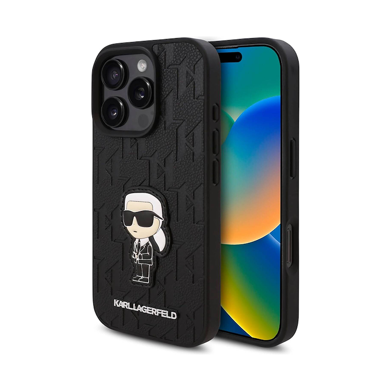 قاب کارل لگرفلد مدل کارل تنها چرم مناسب آیفون ۱۶پرومکس | KARL LAGERFELD 16PROMAX