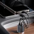 شارژر فندکی پاورولوژی مدل ولاکس Powerology Velox 66W Dual-Port Car Charger