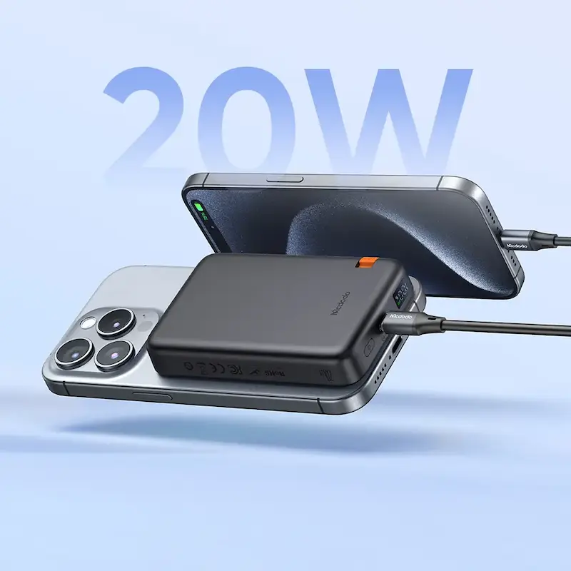 پاوربانک وایرلس 10000mAh مک دودو مدل MC-1461 همراه با گارانتی متین