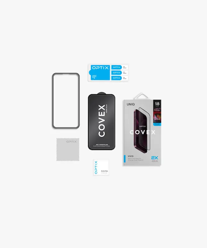 محافظ صفحه نمایش آیفون 18 پرو مکس یونیک مدل UNIQ Optix Covex Vivid