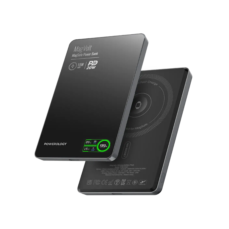 پاوربانک مگنتی پاورولوژی MagVolt ظرفیت ۵۰۰۰ میلی آمپر Powerology