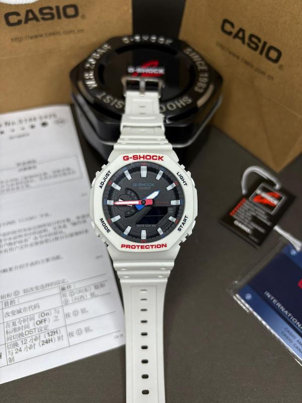 ساعت کاسیو جیشاک مدل Casio GA-2100WB02   سفید کیفیت سوپر مستر کوالیتی