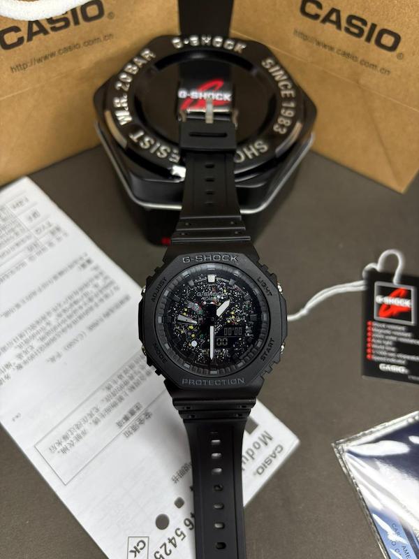 ساعت کاسیو جیشاک مدل Casio G-Shock Ga-2100  مشکی صفحه شاین کیفیت سوپر مستر کوالیتی