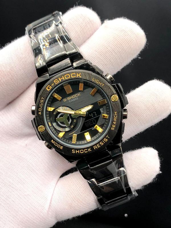 ساعت G-shock فلزی + پک اصلی جیشاک