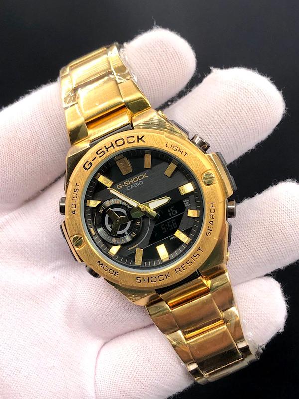 ساعت G-shock فلزی + پک اصلی جیشاک