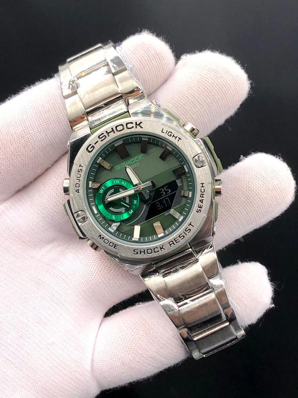 ساعت G-shock فلزی + پک اصلی جیشاک