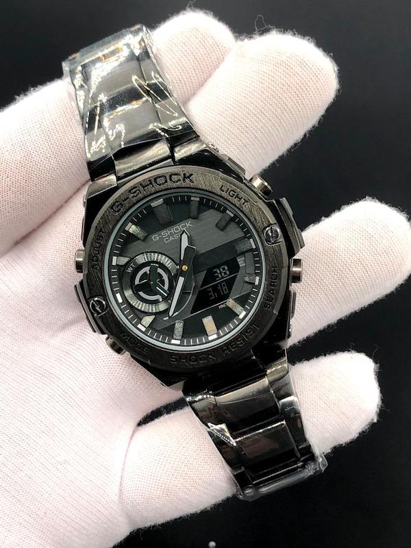 ساعت G-shock فلزی + پک اصلی جیشاک