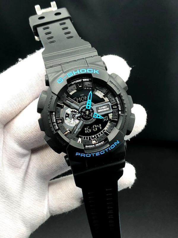 ساعت جیشاک مدل Ga110 بند دو رنگ