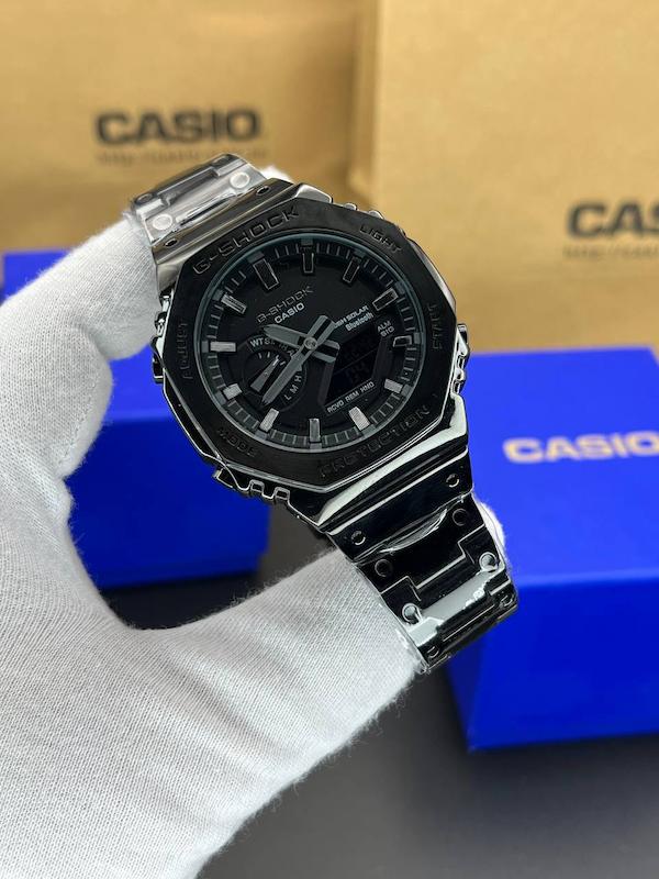 ساعت مچی جی شاک GA2100 بند فلزی