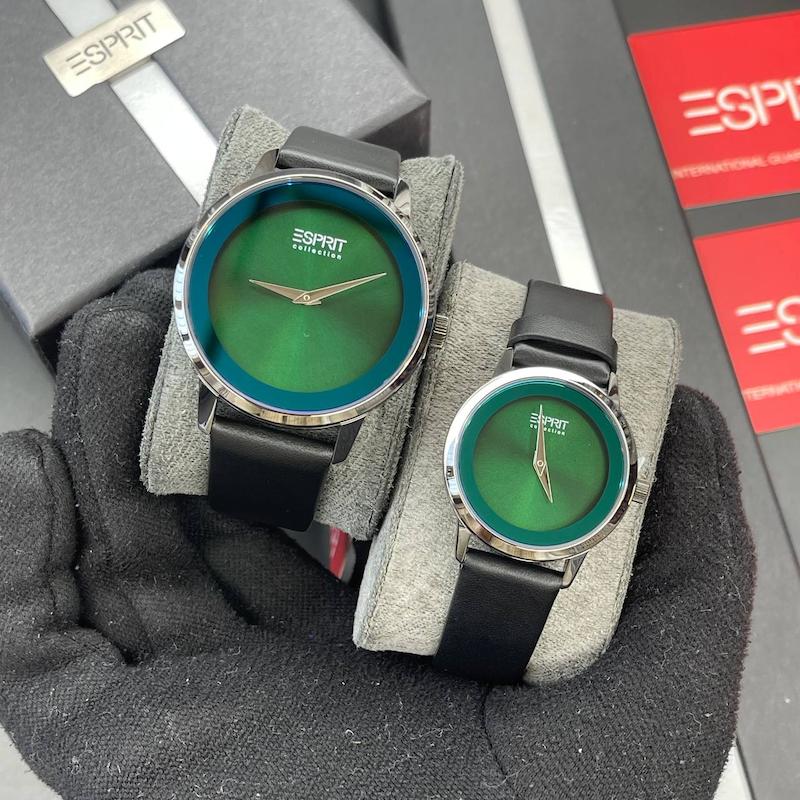 ساعت بند چرم ست زنانه و مردانه برند اسپریت