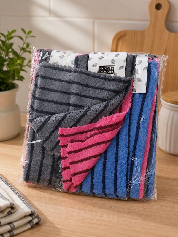 دستمال  30×30  راه راه پک ۳ عددی