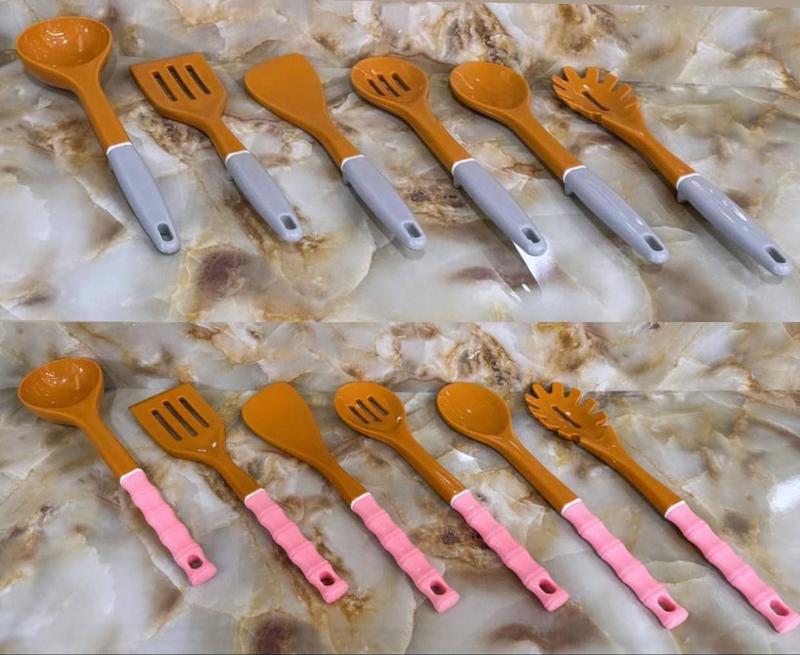 کفگیر ملاقه طرح بامبو ست ۶ تایی  ۲۰۰  هزار