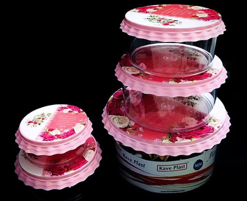 دریا ۵ تکه کریستالی درب گلدار قیمت 300 هزار