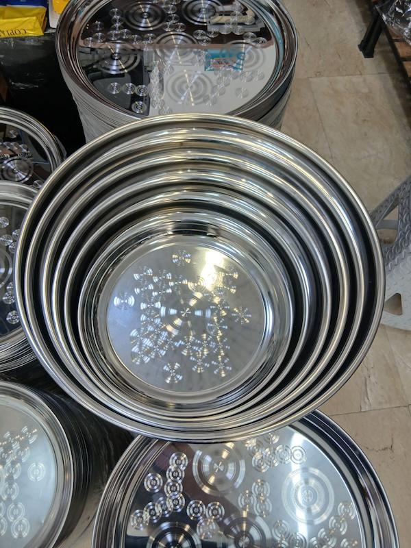 سینی  استیل گود هندی درجه ۱ ضخیم ۶دهم