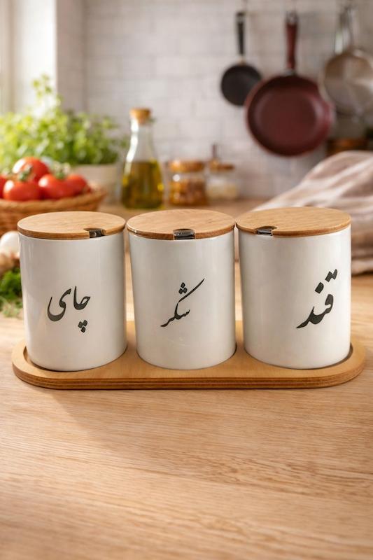 اردو ۳ تایی چینی شرکتی درجه یک چوب قابل شستشو