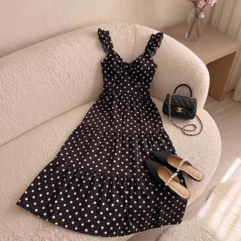 پیراهن حلقه ای جلو پاپیونی